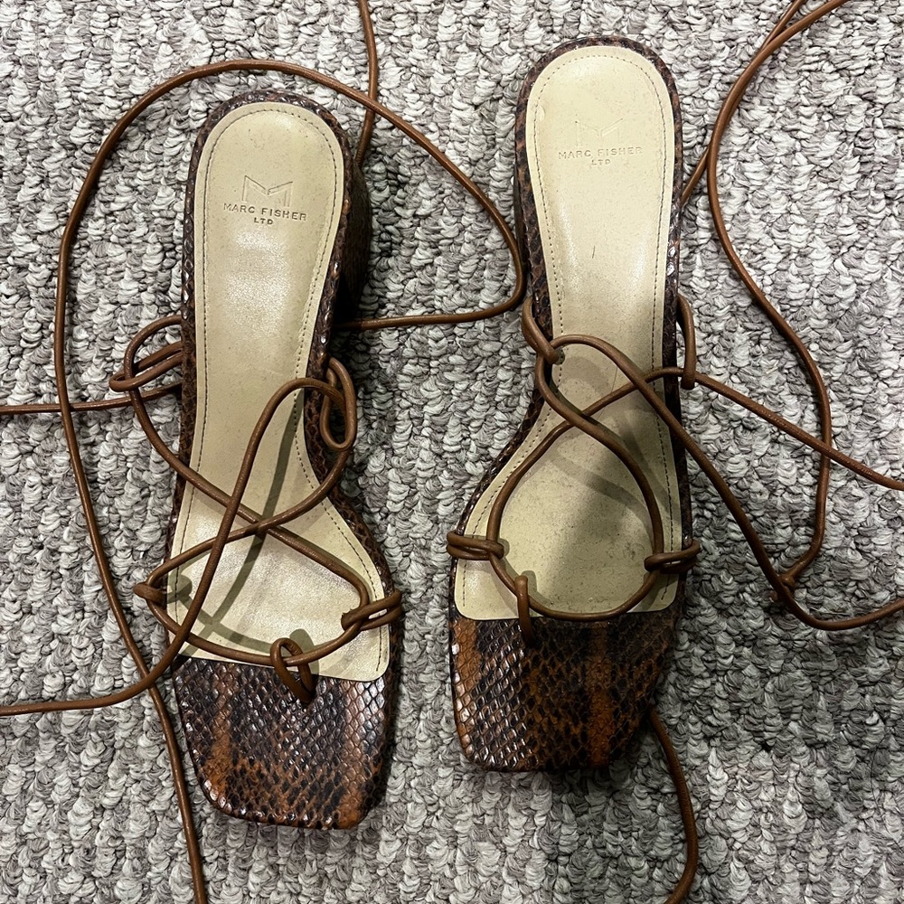 Marc Fisher Tie Up Sandals